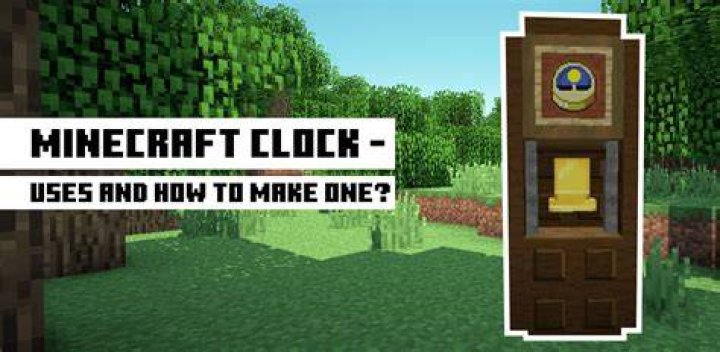 How do you use a clock in minecraft