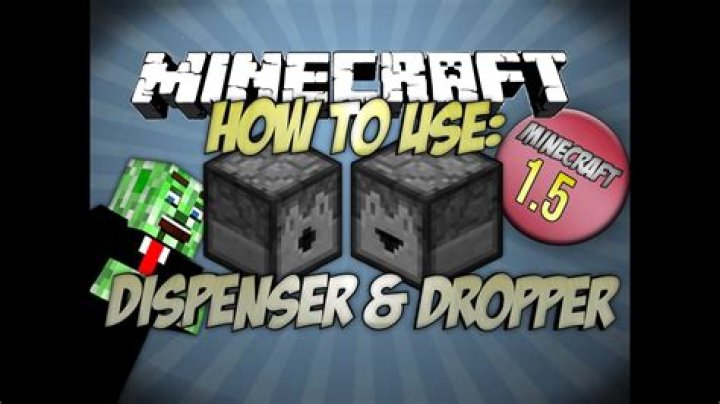 How do you use a dropper in minecraft