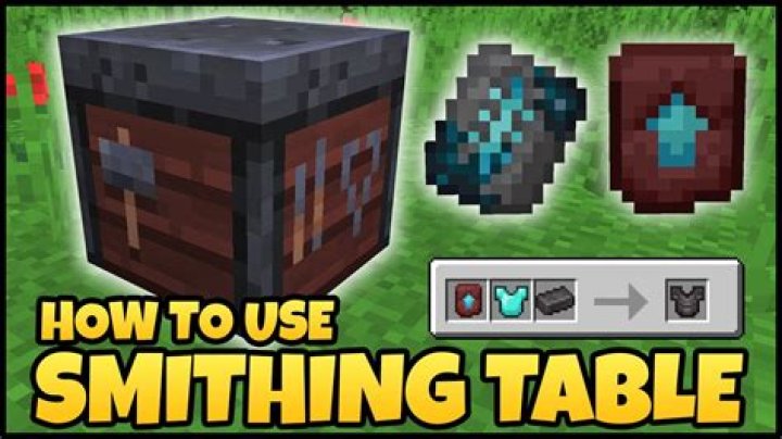 How do you use smithing table in minecraft