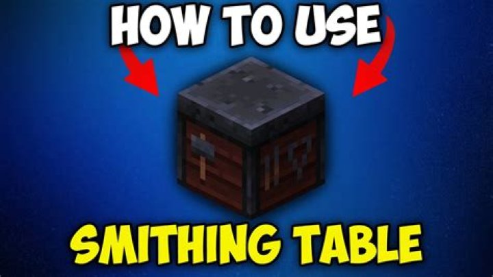 How does a smithing table work in minecraft