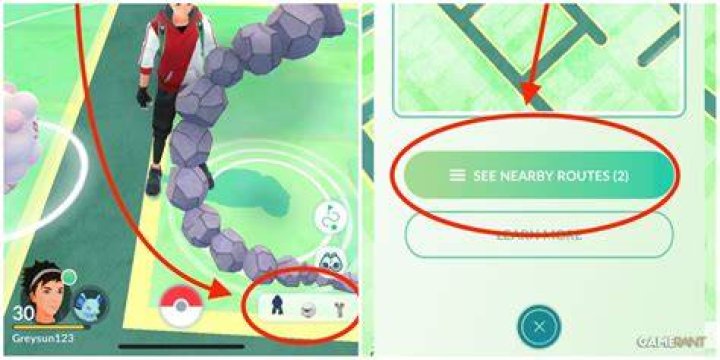 How does pokemon go nearby work