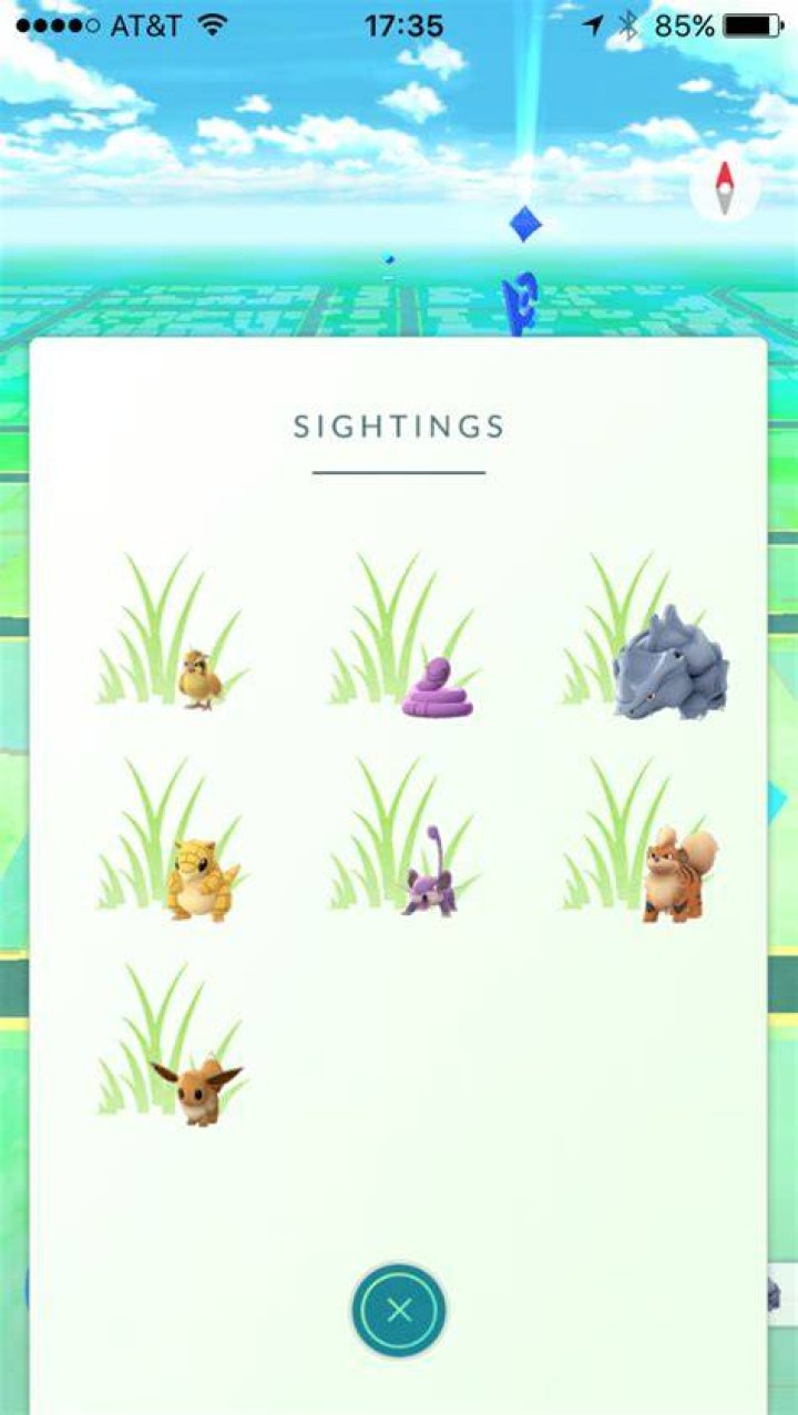 How does pokemon go sightings work