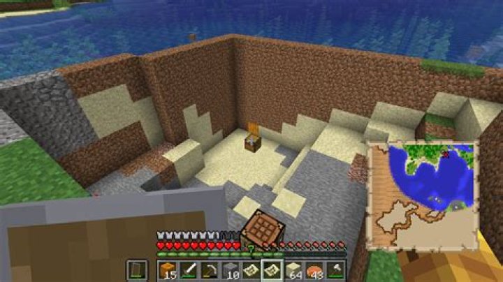 How far down are treasure chests in minecraft