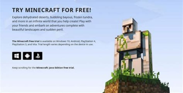 How long does the minecraft free trial last