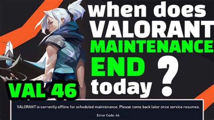 How long does valorant maintenance take