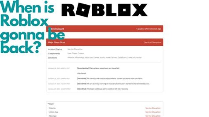 How long is roblox gonna be down for