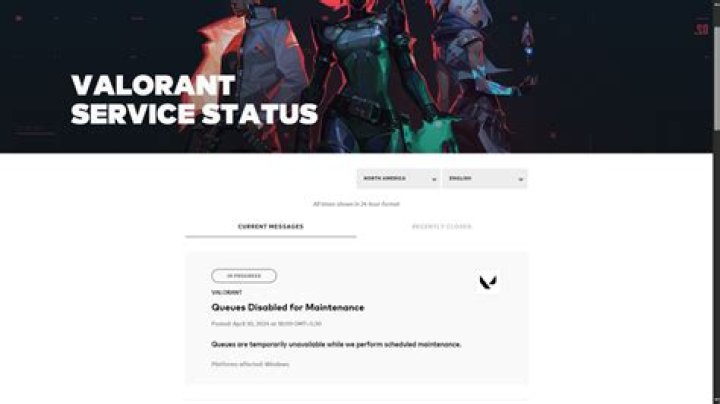 How long is valorant maintenance