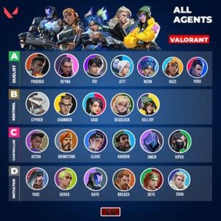 How many agents are in valorant