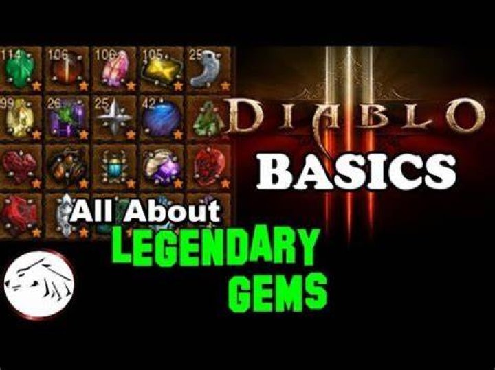 How many legendary gems in diablo 3