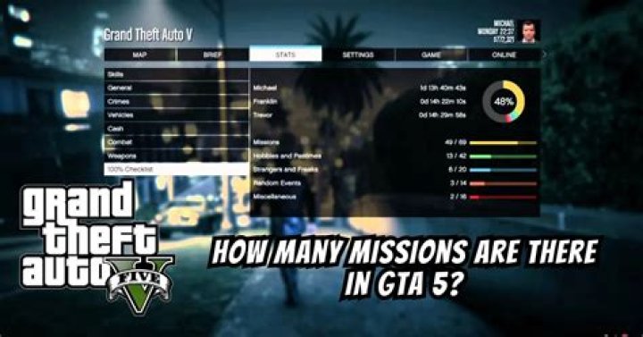 How many missions in gta v