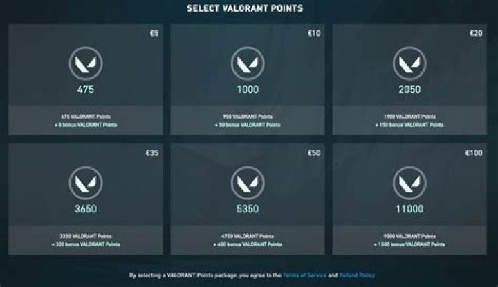 How much does valorant cost