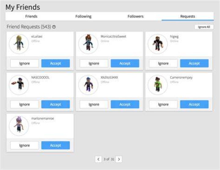 How to accept friend request on roblox xbox one