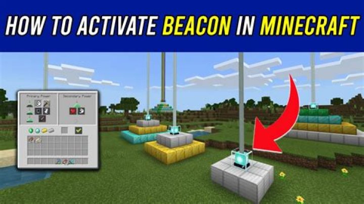How to activate a beacon in minecraft creative