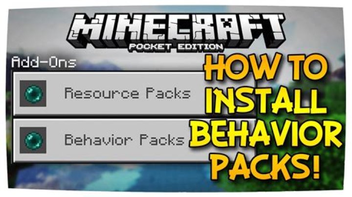 How to activate behavior packs in minecraft pe