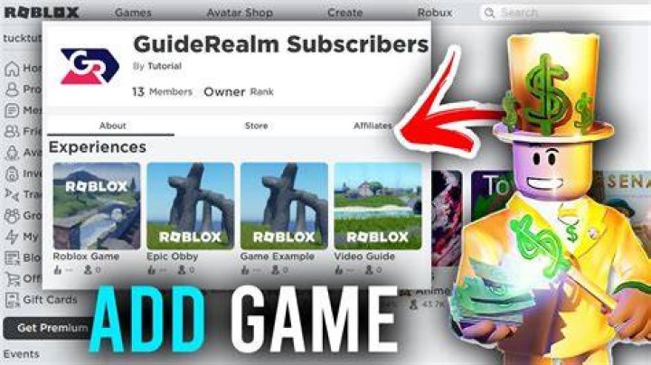 How to add a game to a group on roblox
