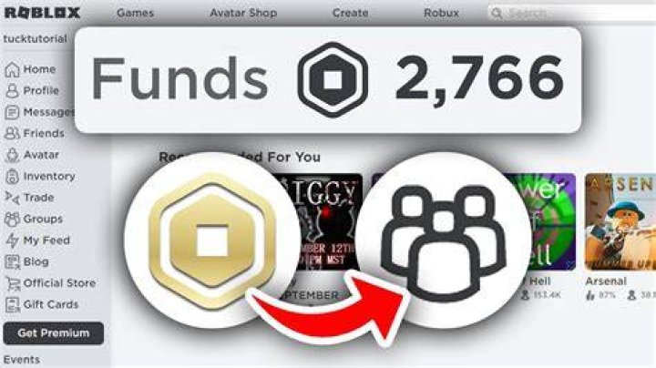 How to add funds to a group in roblox