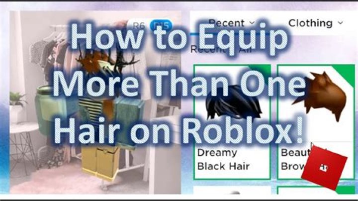 How to add more than one hair on roblox mobile