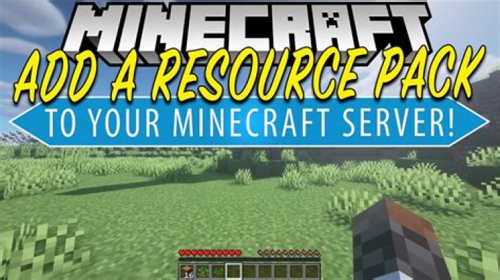 How to add resource packs to minecraft server