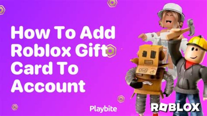 How to add roblox card to account
