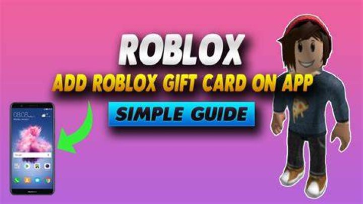 How to add roblox gift card to app