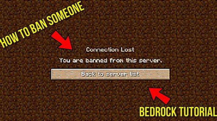 How to ban someone from your minecraft world