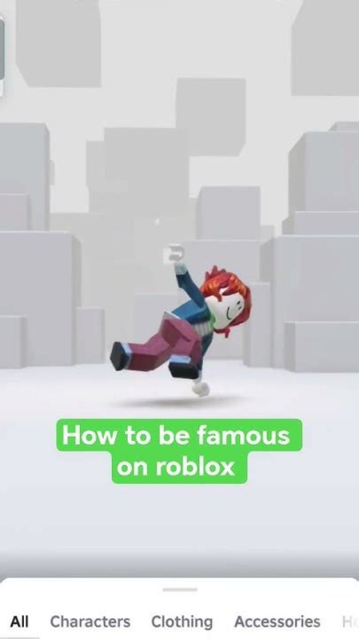 How to be famous on roblox