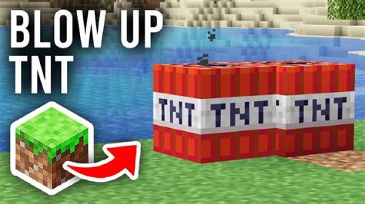 How to blow up tnt in minecraft pe