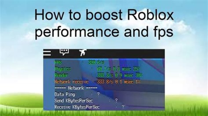 How to boost fps in roblox