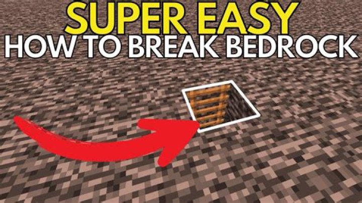 How to break bedrock in minecraft xbox 360
