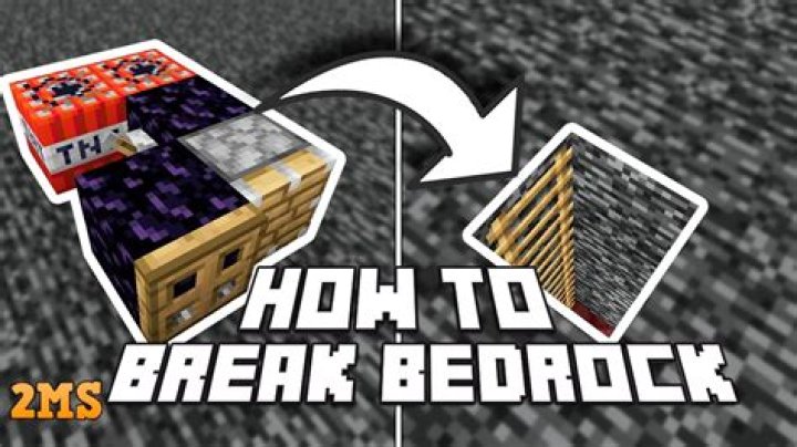 How to break bedrock in minecraft xbox one
