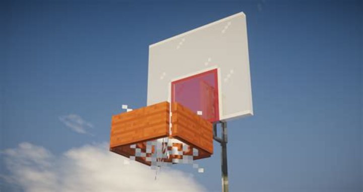 How to build a basketball hoop in minecraft