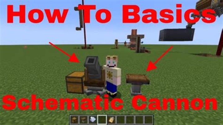 How to build a cannon in minecraft pe