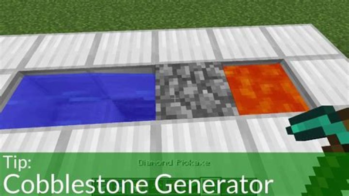 How to build a cobblestone generator in minecraft