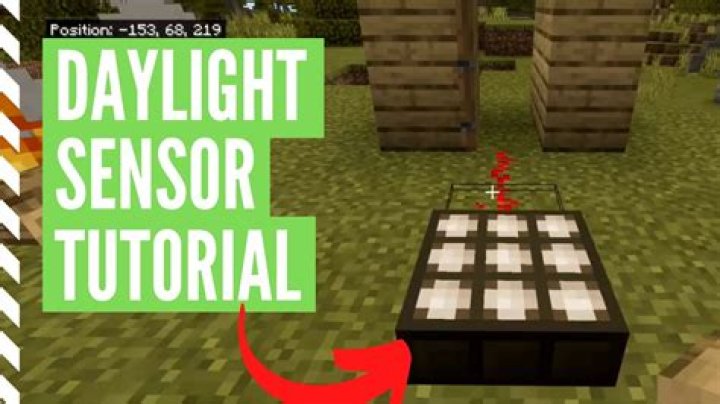 How to build a daylight sensor in minecraft