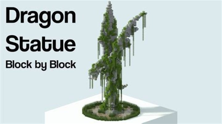 How to build a dragon statue in minecraft
