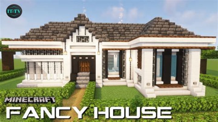 How to build a fancy house in minecraft