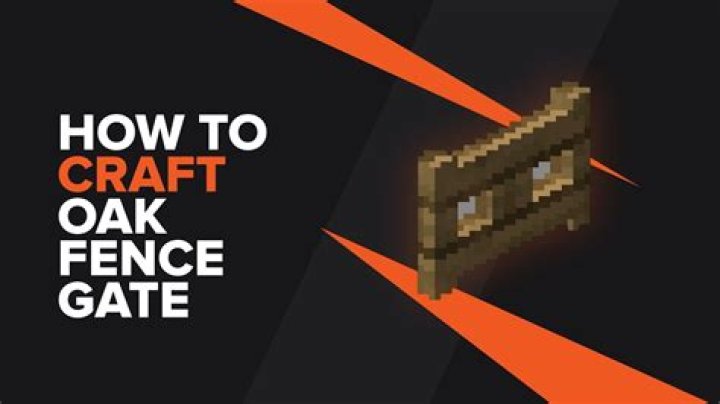 How to build a fence gate in minecraft
