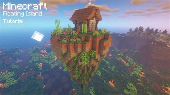 How to build a floating island in minecraft