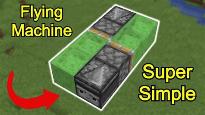 How to build a flying machine in minecraft