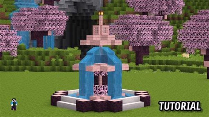 How to build a fountain in minecraft pe