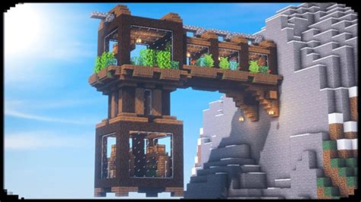 How to build a mountain house in minecraft