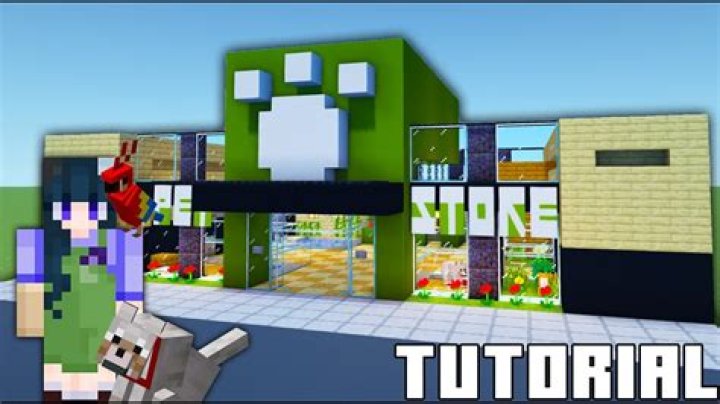 How to build a pet store in minecraft