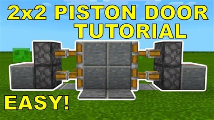 How to build a piston door in minecraft