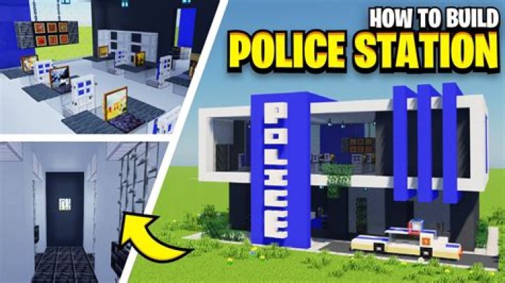 How to build a police station in minecraft