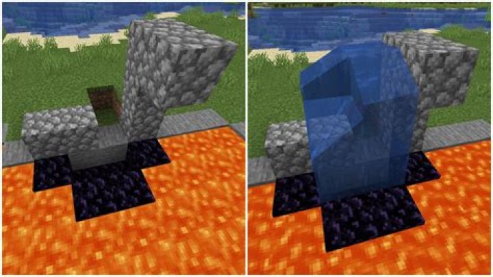 How to build a portal in minecraft pe
