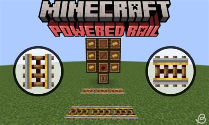 How to build a powered rail in minecraft