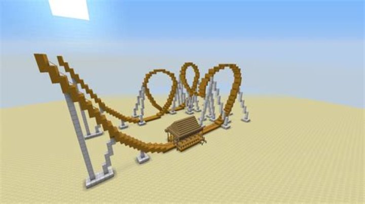 How to build a roller coaster in minecraft