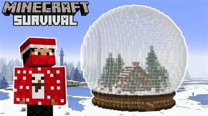 How to build a snow globe in minecraft
