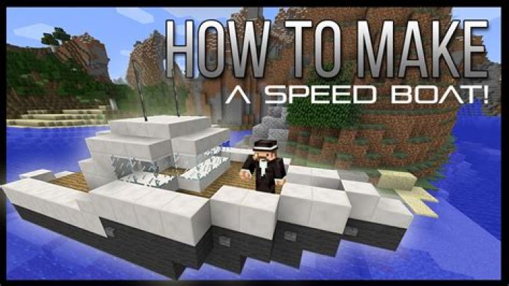 How to build a speed boat in minecraft