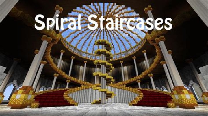 How to build a spiral staircase in minecraft